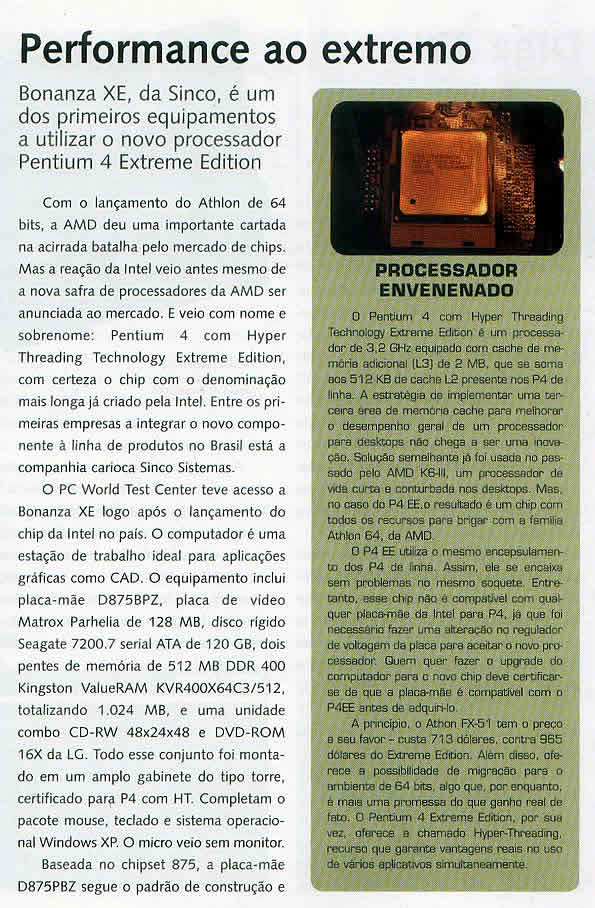 Revista PC World, Dezembro/2003, página72. CLIQUE PARA AMPLIAR
